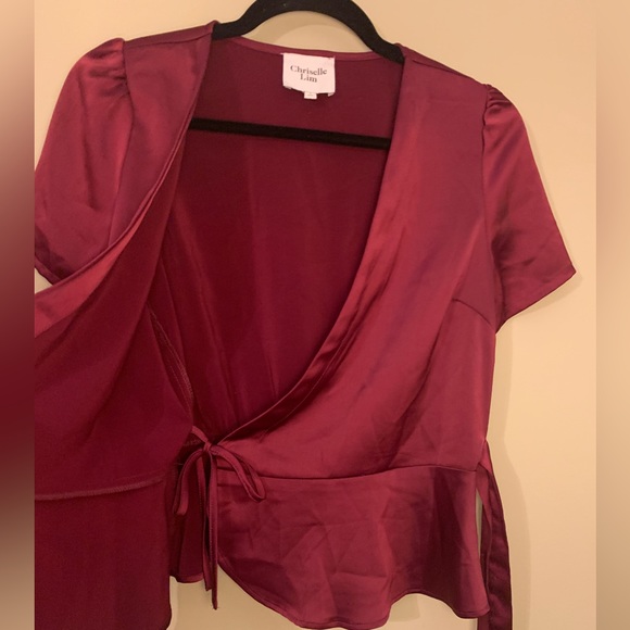 Chriselle Lim Silk Tie Front Blouse - Picture 4 of 4